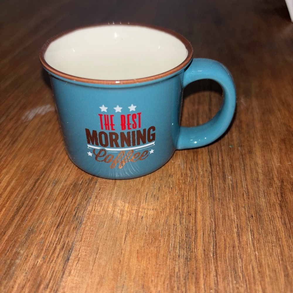 Blue Coffee Mug - The Best Morning Coffee espresso size